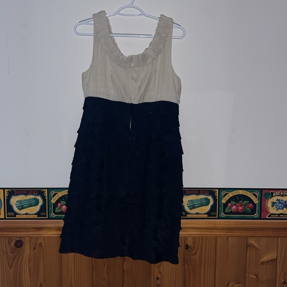 Women’s Petite Black and Off White/Cream Dress - Picture 2 of 4